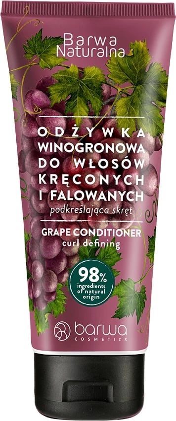 Kondicioner për flokë kaçurrela dhe me onde Barwa Natural Grape për femra 200ml