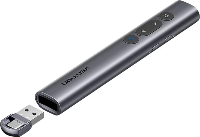 Pointer laser wireless Vention KQIH0, USB-A/USB-C, i kuq