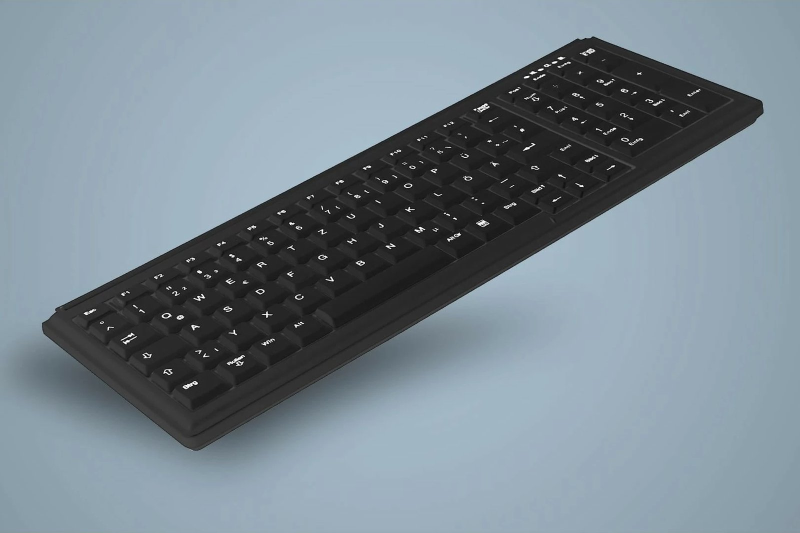 Kasë Cherry AK-7000, Wired, PS/2, Scissor key switch, QWERTZ, e zezë