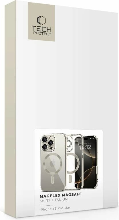 Mbështjellës Tech-Protect MagFlex për iPhone 16 Pro Max, MagSafe, Titanic
