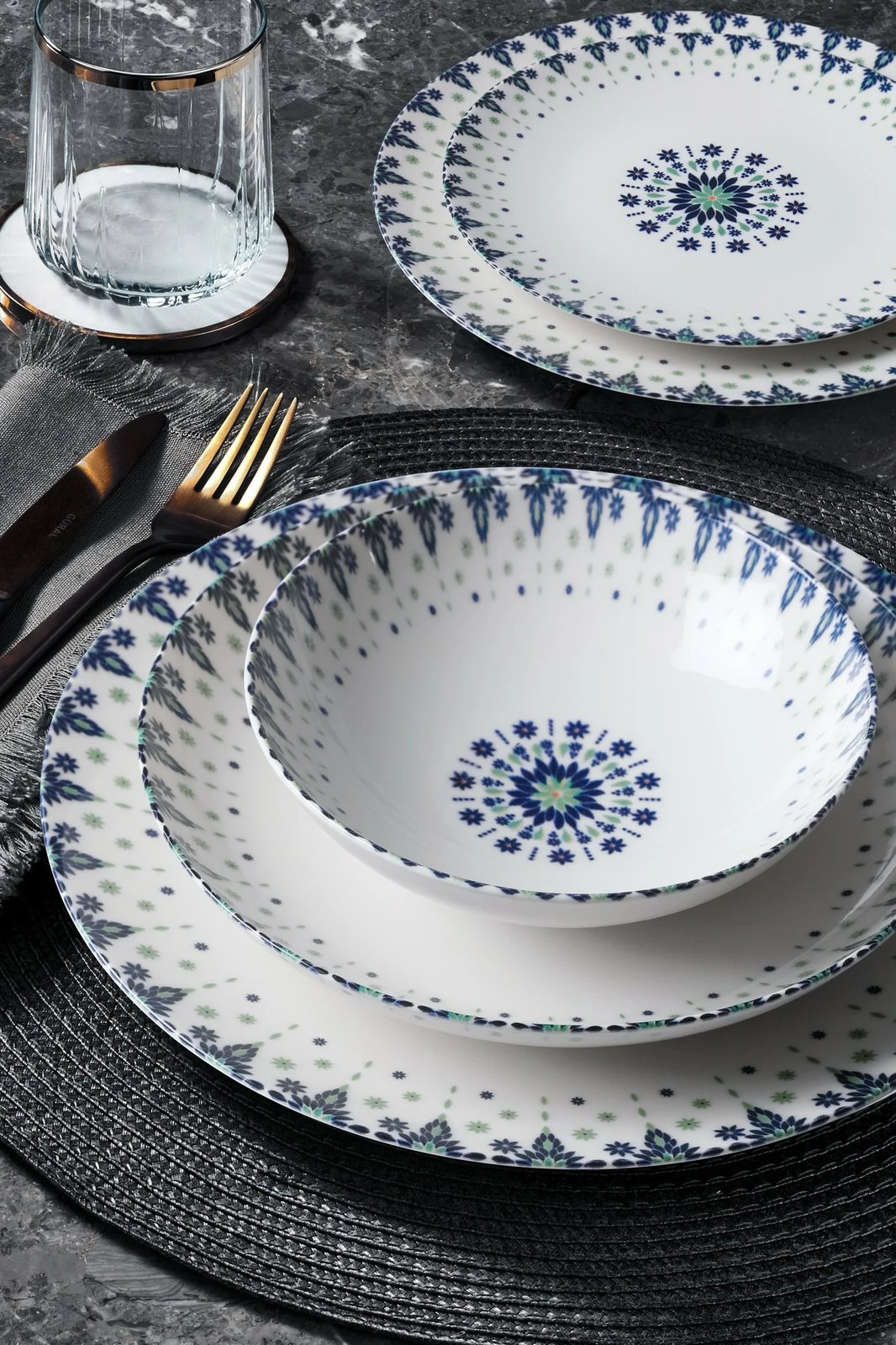 Set enësh për drekë (24 copë), Hermia, GBSATN24KY4E40552