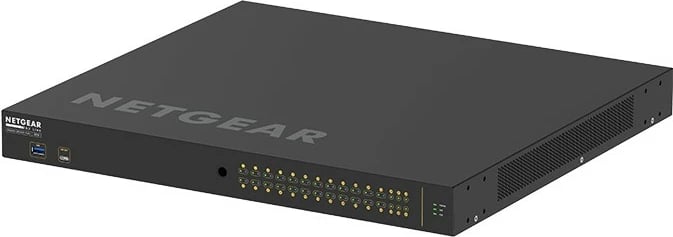 Switch i menaxhueshëm NETGEAR M4250-26G4XF-PoE+, 24 porte Gigabit, 4 SFP+, PoE+, rackmount, i zi Switch i menaxhueshëm NETGEAR M4250-26G4XF-PoE+, 24 porte Gigabit, 4 SFP+, PoE+, rackmount, i zi