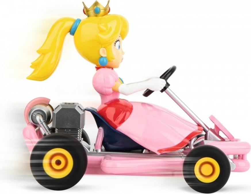 Makine lodër me telekomandë Carrera RC Mario Kart Peach Pipe Kart, 1:18, rozë
