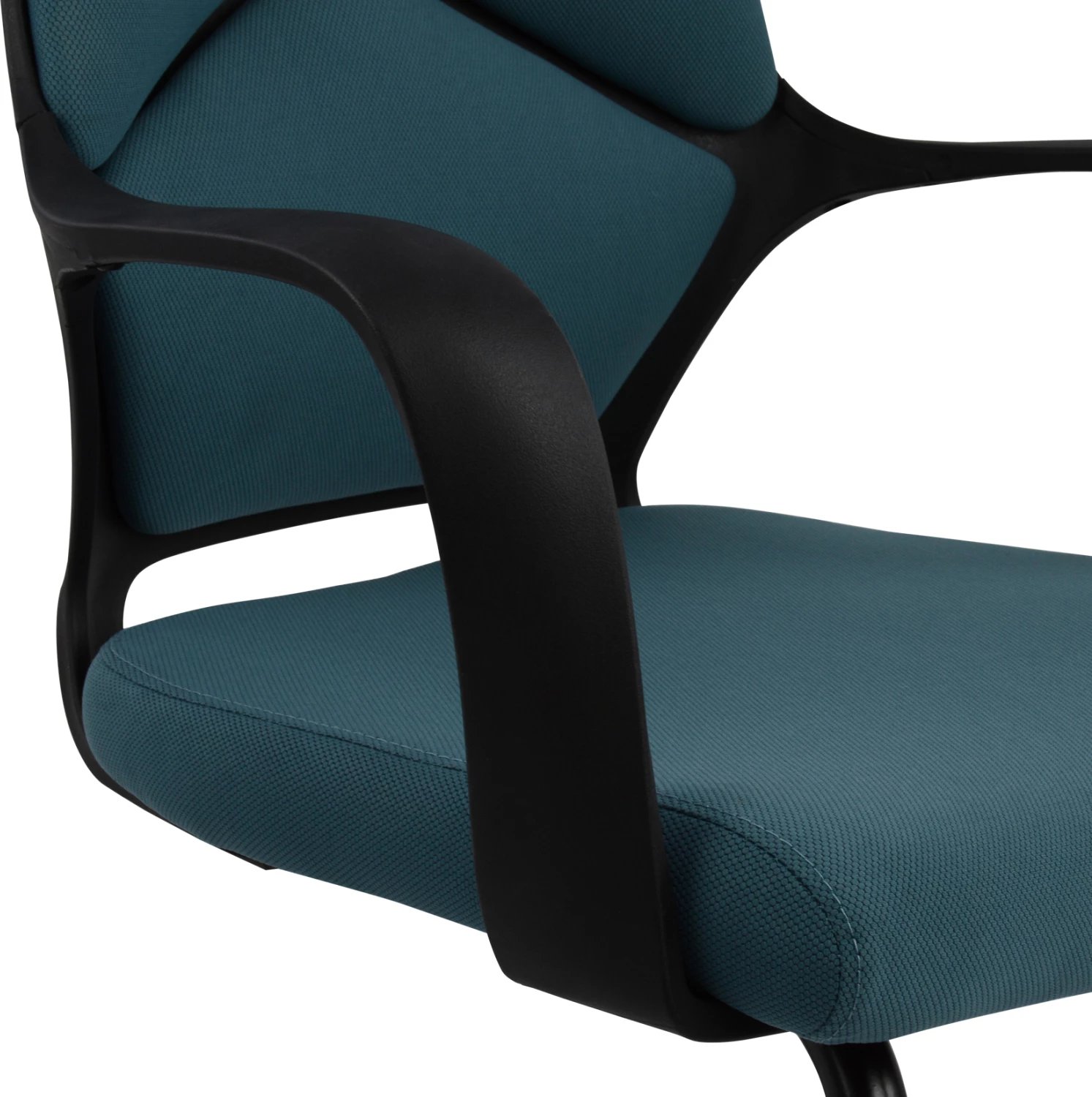 Karrige konferencash FH0168.06, e zezë/blu, 63,5x59x94,5 cm