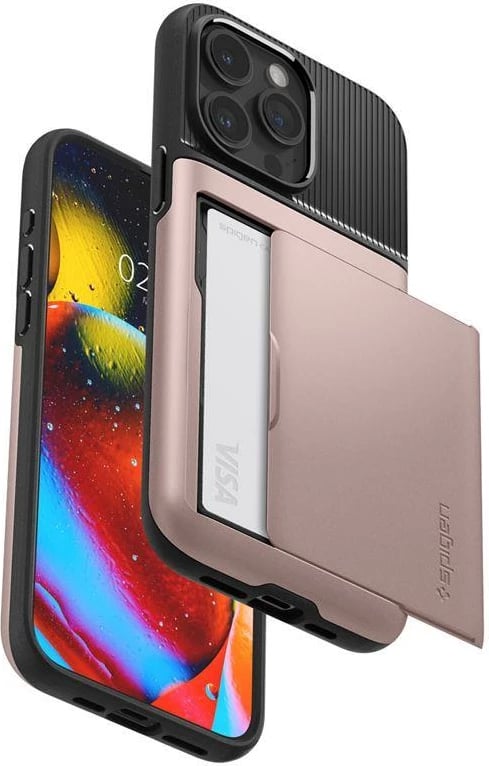 Mbështjellës Spigen Slim Armor CS për iPhone 15 Pro Max, Rozë