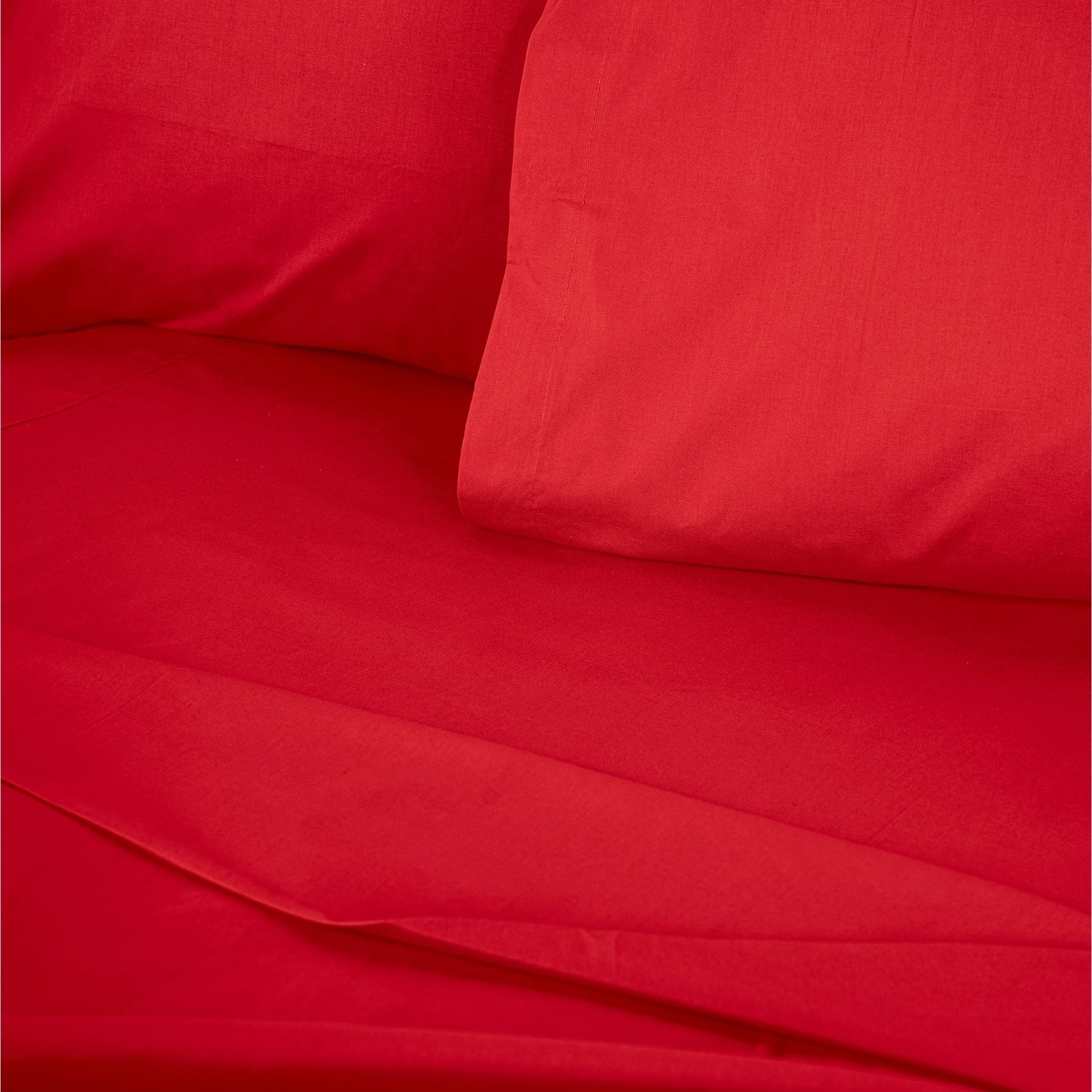 Mbulesë jorgani dopio Ranforce, ngjyrë e kuqe, L'essentiel, 200x200cm