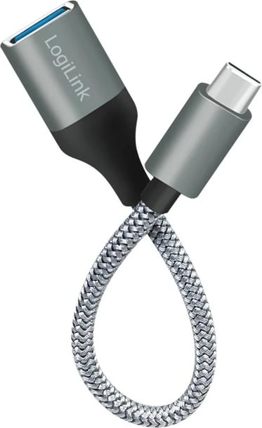 Adapter USB LogiLink USB 3.2 Gen1 Type-C, 0.15 m, Gri