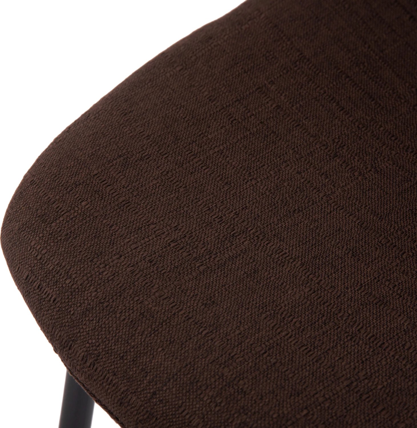 Karrige për bar VINCENT FH8579.23, ngjyrë kafe, kornizë metalike e zezë, 47x46x104H cm, set prej 4 copash