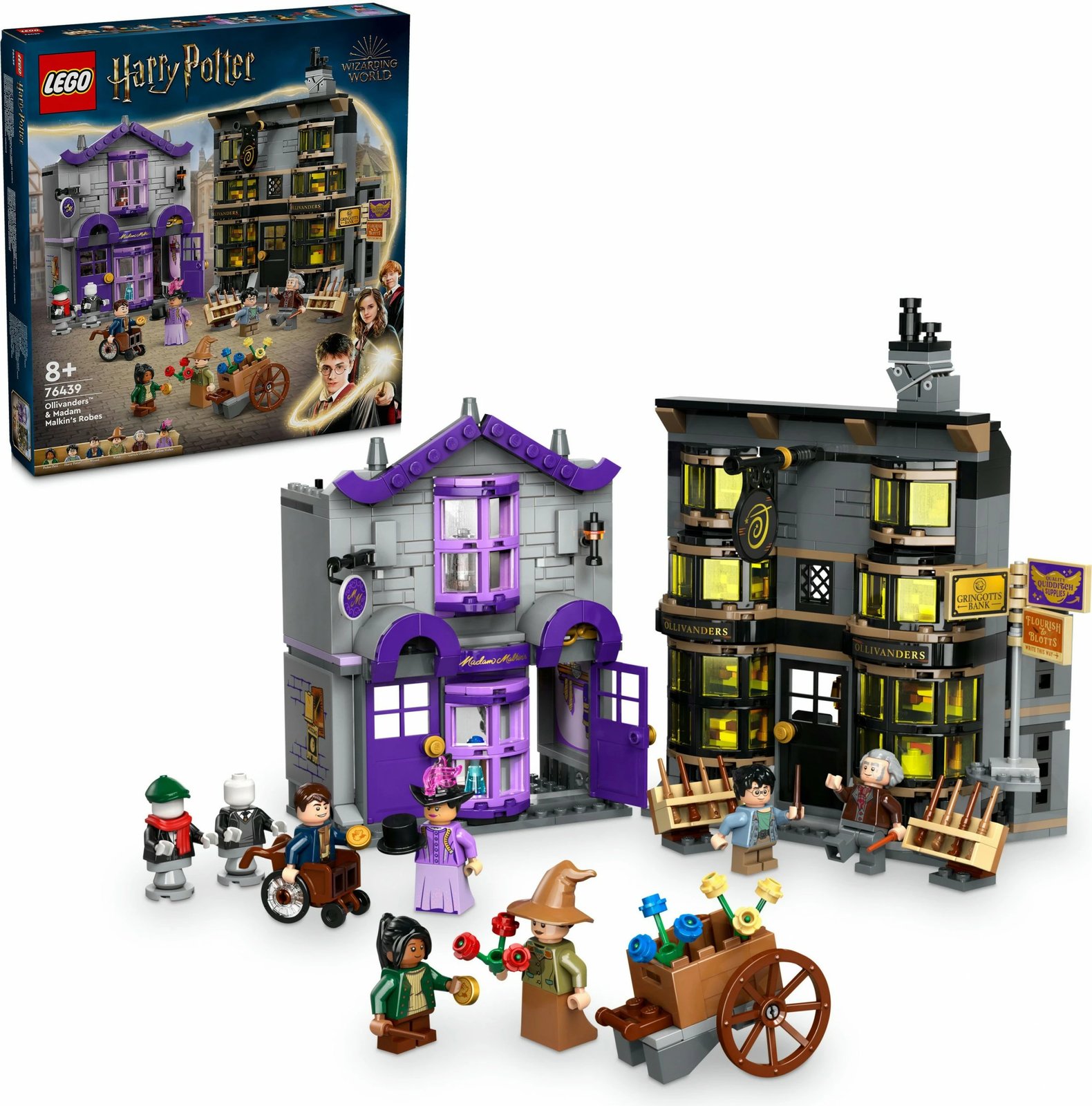 Set ndërtimi LEGO Ollivanders™ & Madam Malkin's Robes, 744 copë, shumëngjyrësh