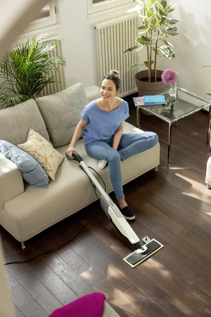 Fshesë me avull Karcher SC 2 UPRIGHT, 0.4 L, 1600 W, Bardhë, Zi