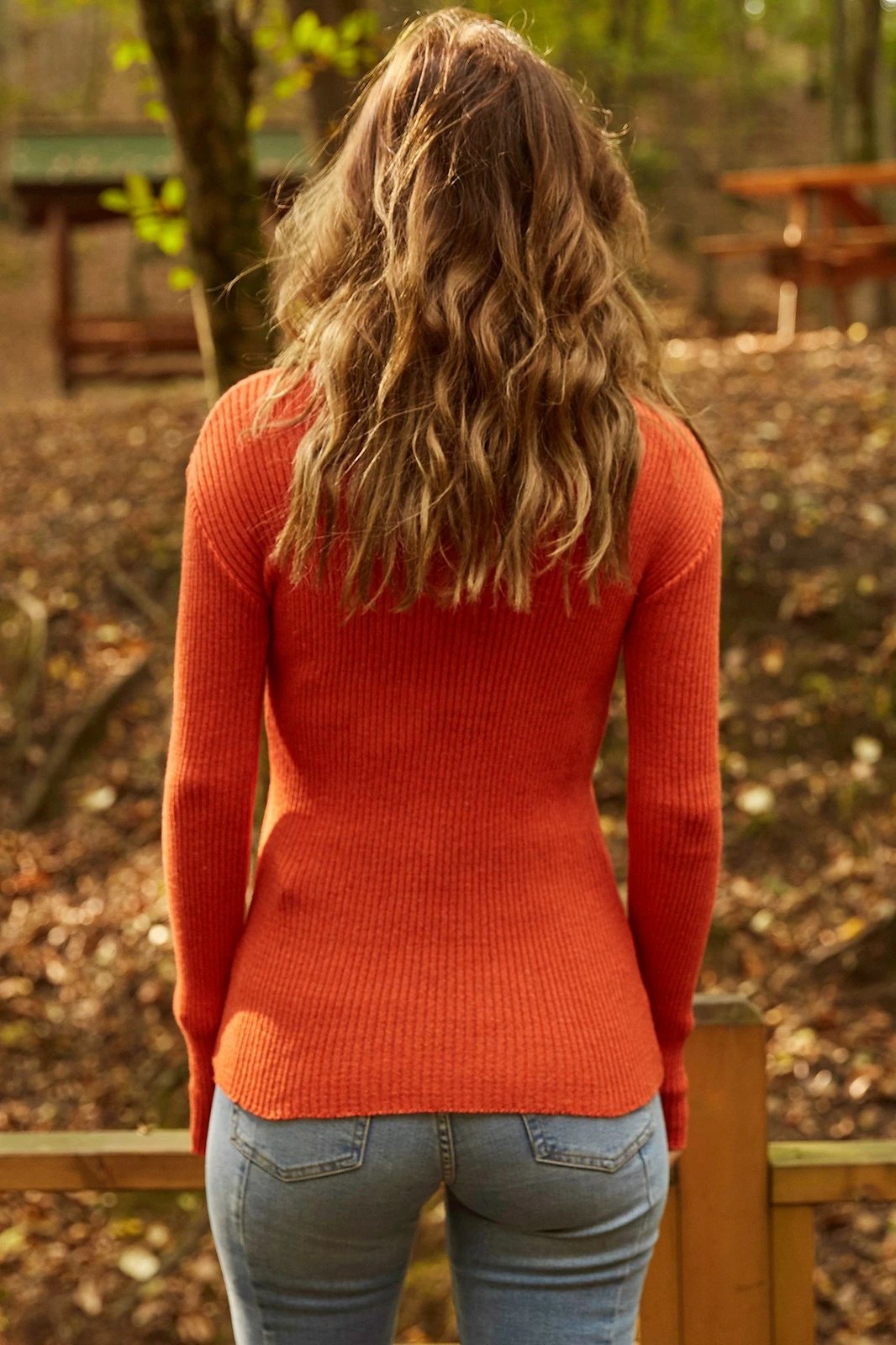 Pulovër për gra, ngjyrë korale, Jumeon 41563