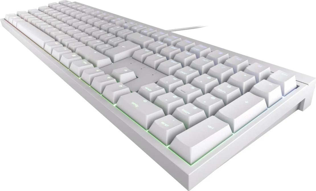 Tastierë Cherry MX 2.0S RGB, Wired, USB, Mekanike, QWERTZ, RGB LED, Bardhë