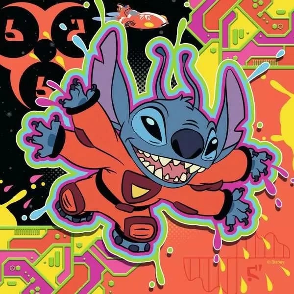 Puzzle për fëmijë Ravensburger 3x49 pjesë, Lilo & Stitch, shumëngjyrësh, set prej 3 copë