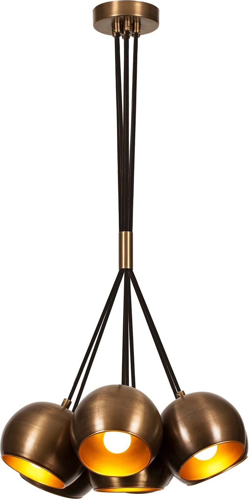 Llambë tavani vintage Sivani MR-626, ngjyrë bakri, trup metalik