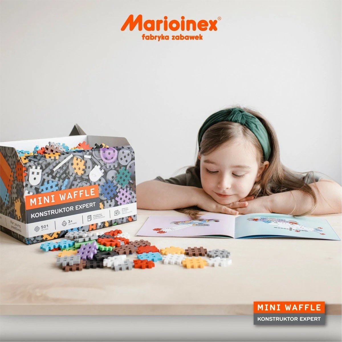 Set ndërtimi Marioinex Mini Waffle Constructor Expert, 501 pjesë, plastikë, për fëmijë