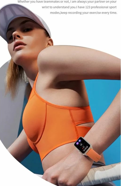 Smartwatch për femra Rubicon, zi/kaltër e errët