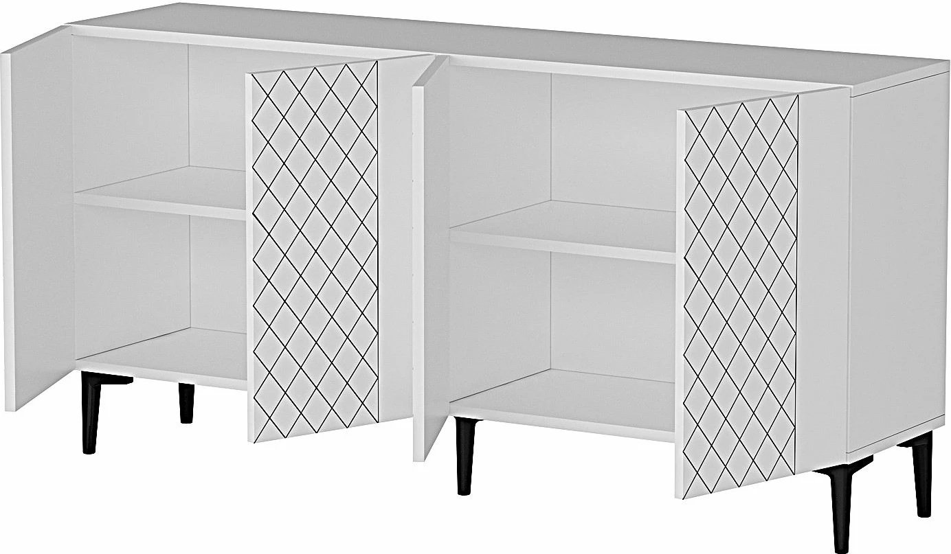 Konsolë Skye Decor, Resso 150, e bardhë