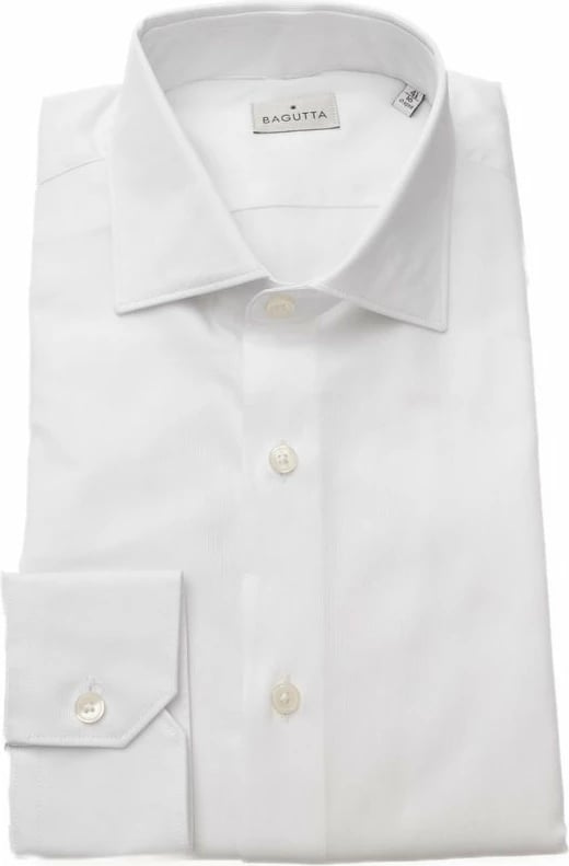 Këmishë pambuku Bagutta për meshkuj, e bardhë