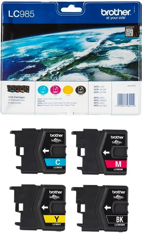 Toner Brother LC985VALBP, 4 ngjyra, multipack