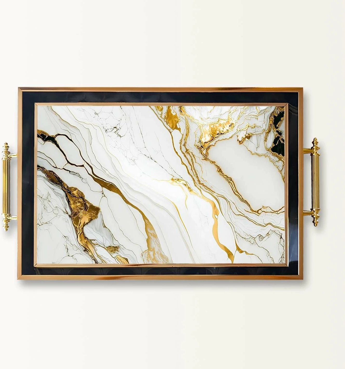 Tabaka xhami, dizajn Aberto, TPA10037, shumëngjyrëshe, 50x29x3.5cm Tabaka xhami, dizajn Aberto, TPA10037, shumëngjyrëshe, 50x29x3.5cm