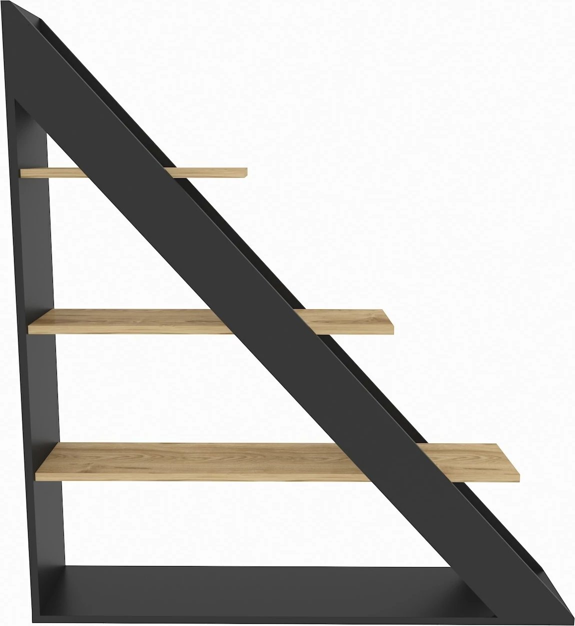 Raft librash Hanah Home, Pisagor, ngjyrë e zezë dhe lis