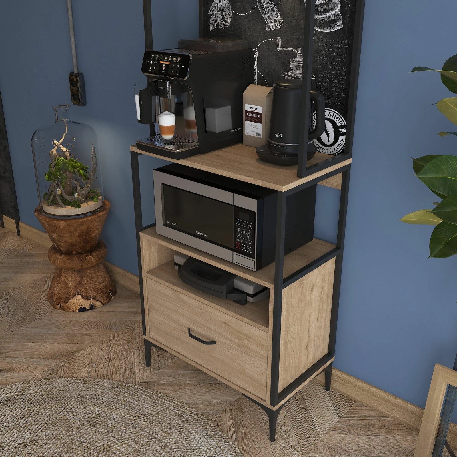 Dollap multifunksional Hanah Home, JE154 - 3130, ngjyrë arre