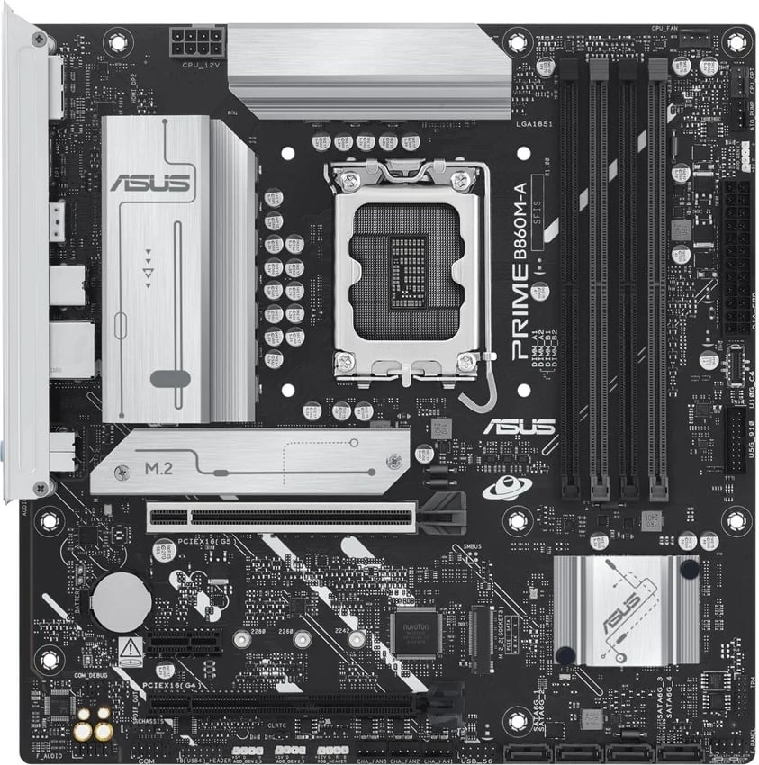 Pllakë amë ASUS PRIME B860M-A-CSM, Socket 1851, micro ATX, Multikolor