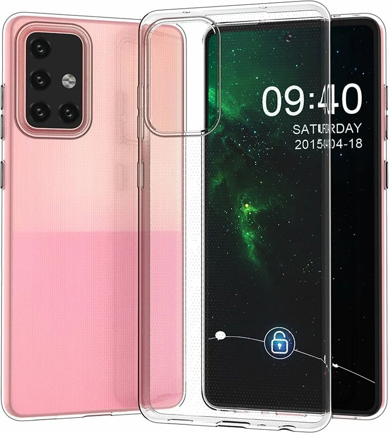 Mbështjellës Hurtel Ultra Clear 0.5mm për Samsung Galaxy A72, Transparent