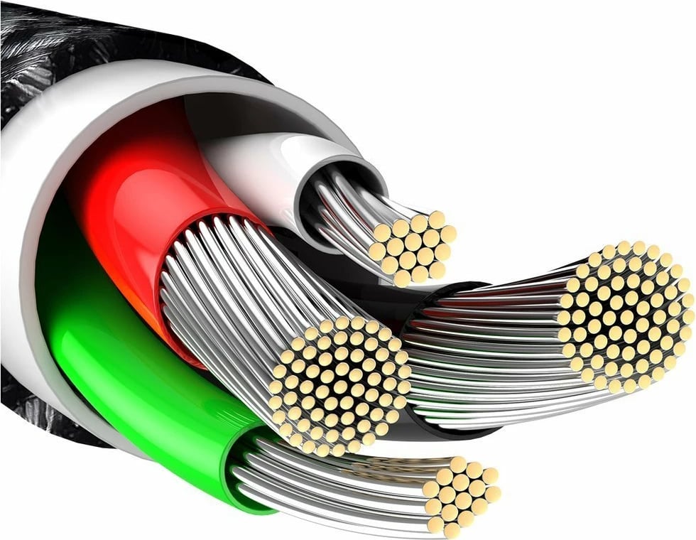 Kabllo Baseus CALWJ-A01 USB në Lightning, 2m, 2.4A, e zezë