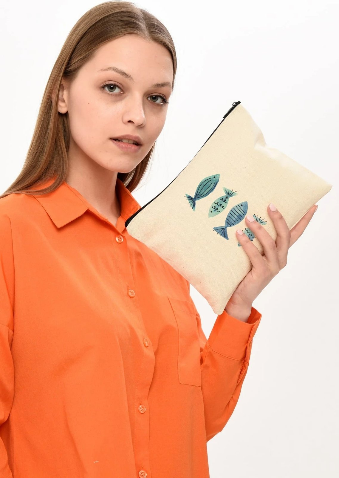 Çantë për make-up Zoozie Bags, krem, 25x18cm, 0710