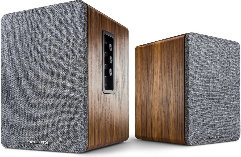 Sistem zëri Wavemaster Base, 2.0 kanale, Bluetooth & Line-in, 30W, gri/wood