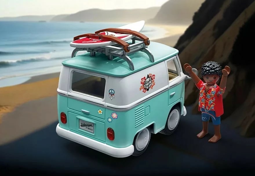 Set lodrash, Playmobil, 71857 Volkswagen T1 Camper, 31 pjesë, 5+