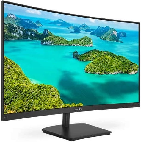 Monitor Philips 271E1SCA/00, 27", VA, FHD, i lakuar, HDMI, FreeSync, i zi