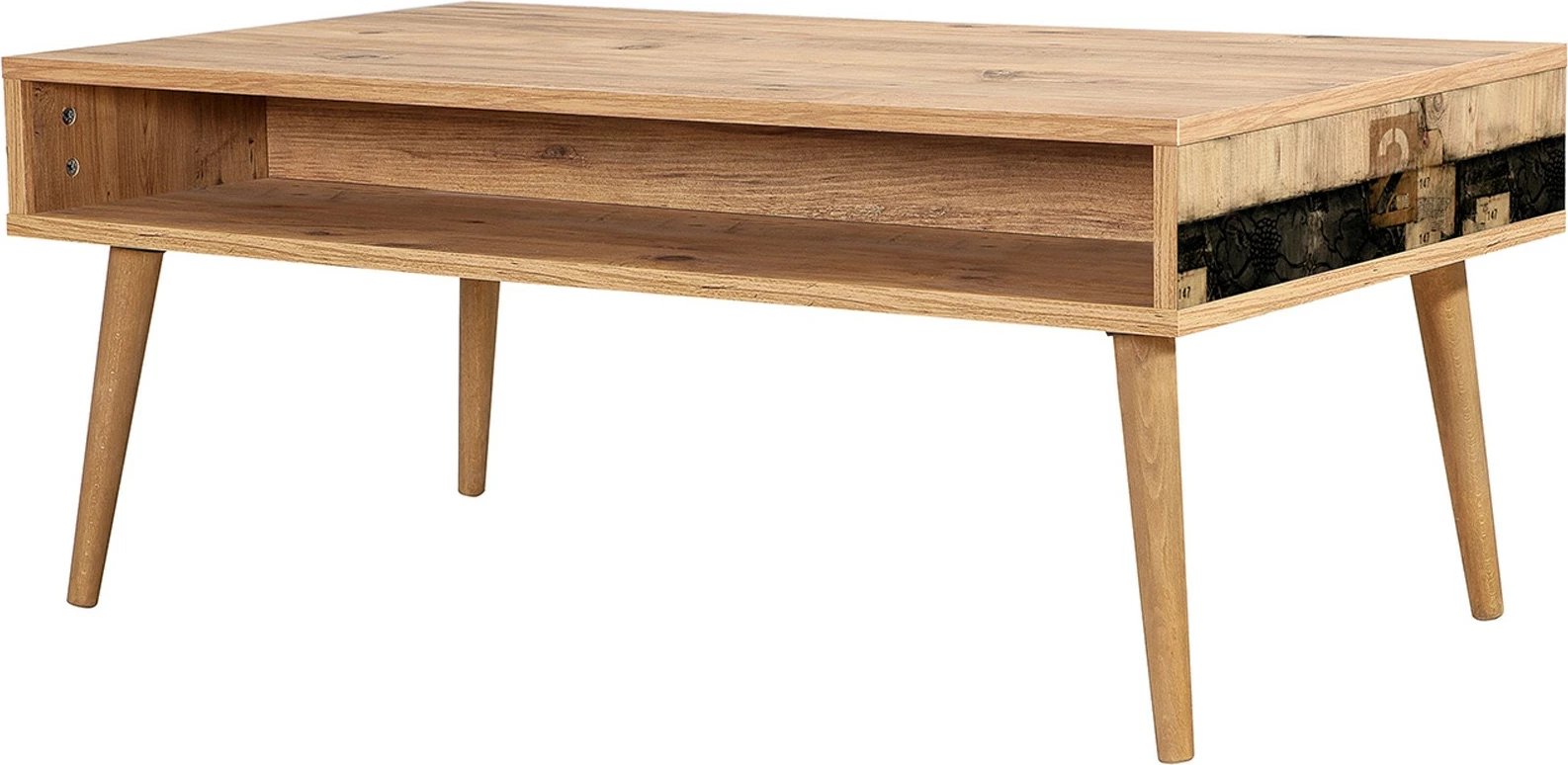 Tavolinë kafeje Hanah Home, Viva - 764, ngjyrë Atlantic Pine, 2 nivele