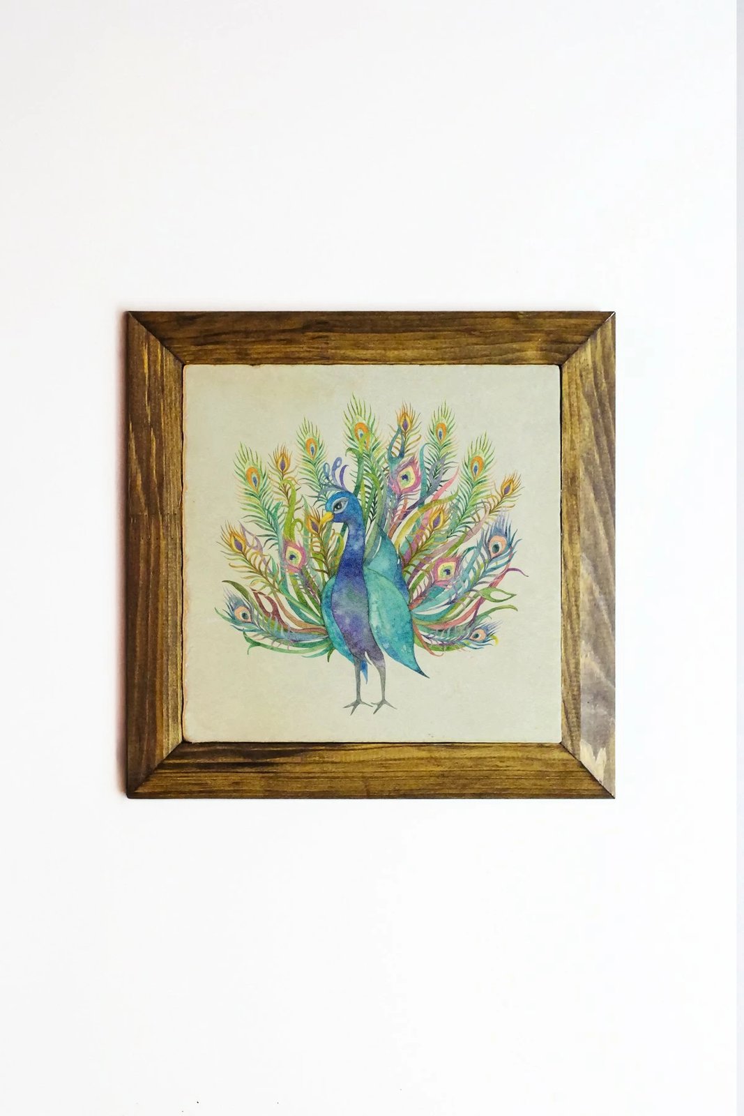 Pikturë dekorative me kornizë, shumëngjyrëshe, Ersytastablo52 - 16, 15.5x15.5cm