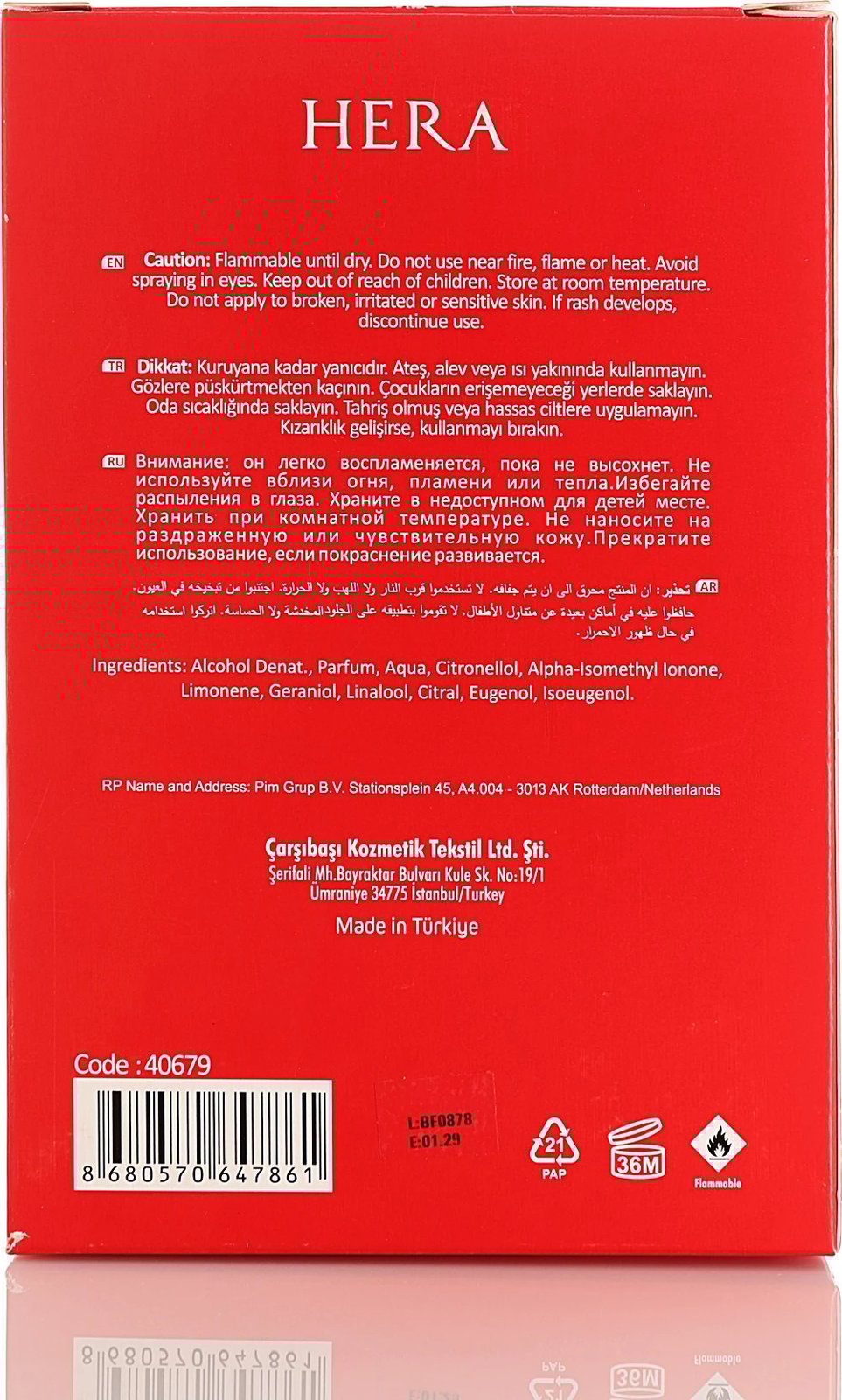 Parfum për gra Alberto Taccini, 40679, 100ml