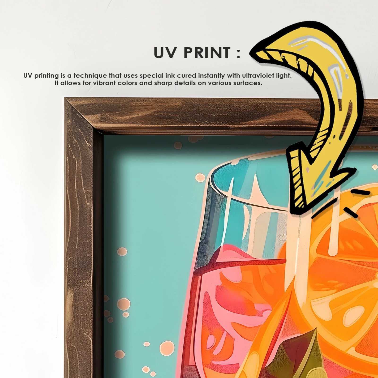 Pikturë dekorative me kornizë MDF, Wallity, GE251-L