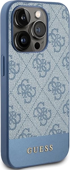 Mbështjellës Guess 4G Stripe për iPhone 15 Pro, Blu Mbështjellës Guess 4G Stripe për iPhone 15 Pro, Blu