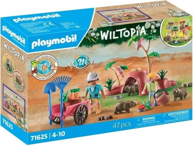 Set figurash Playmobil Wiltopia 71625 Wombat Shelter, plastikë, 47 pjesë