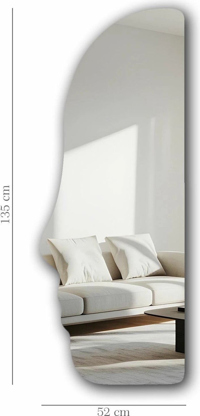 Pasqyrë dekorative Skye Decor, shumëngjyrëshe, 52x135cm, 52135Ayna-008