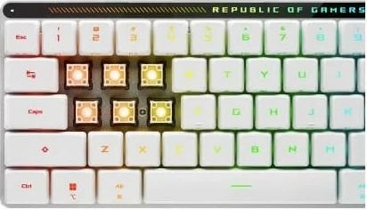 Tastierë Asus Rog Falchion RX LP, RGB, e bardhë