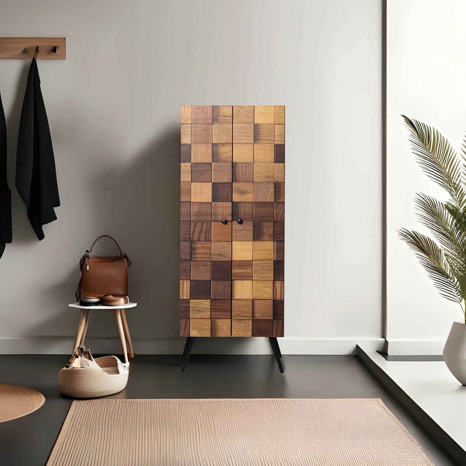 Dollap multifunksional, ngjyrë Hititte, Skye Decor, 2 copë