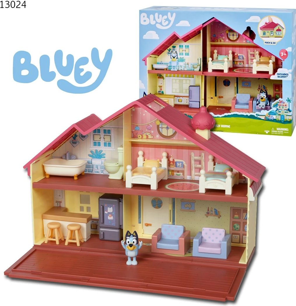 Shtëpi lodër TM Toys Bluey BLU 13024, shumëngjyrëshe, me figurë
