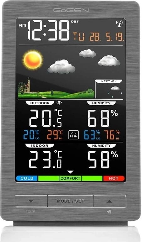 Stacioni meteorologjik GoGEN ME 2930, me ngjyrë argjendi