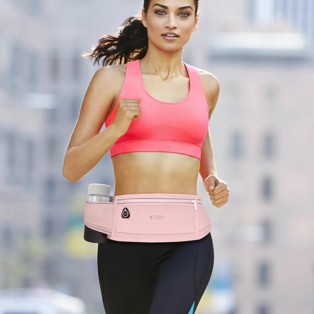 Çantë beli sportive Tech-Protect M3, rozë