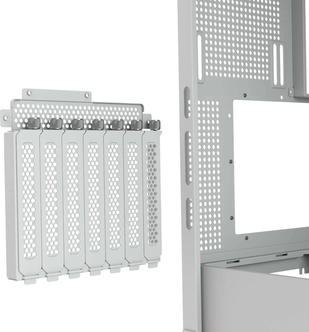 Kasë Cougar FV270 ARGB midi tower e bardhë