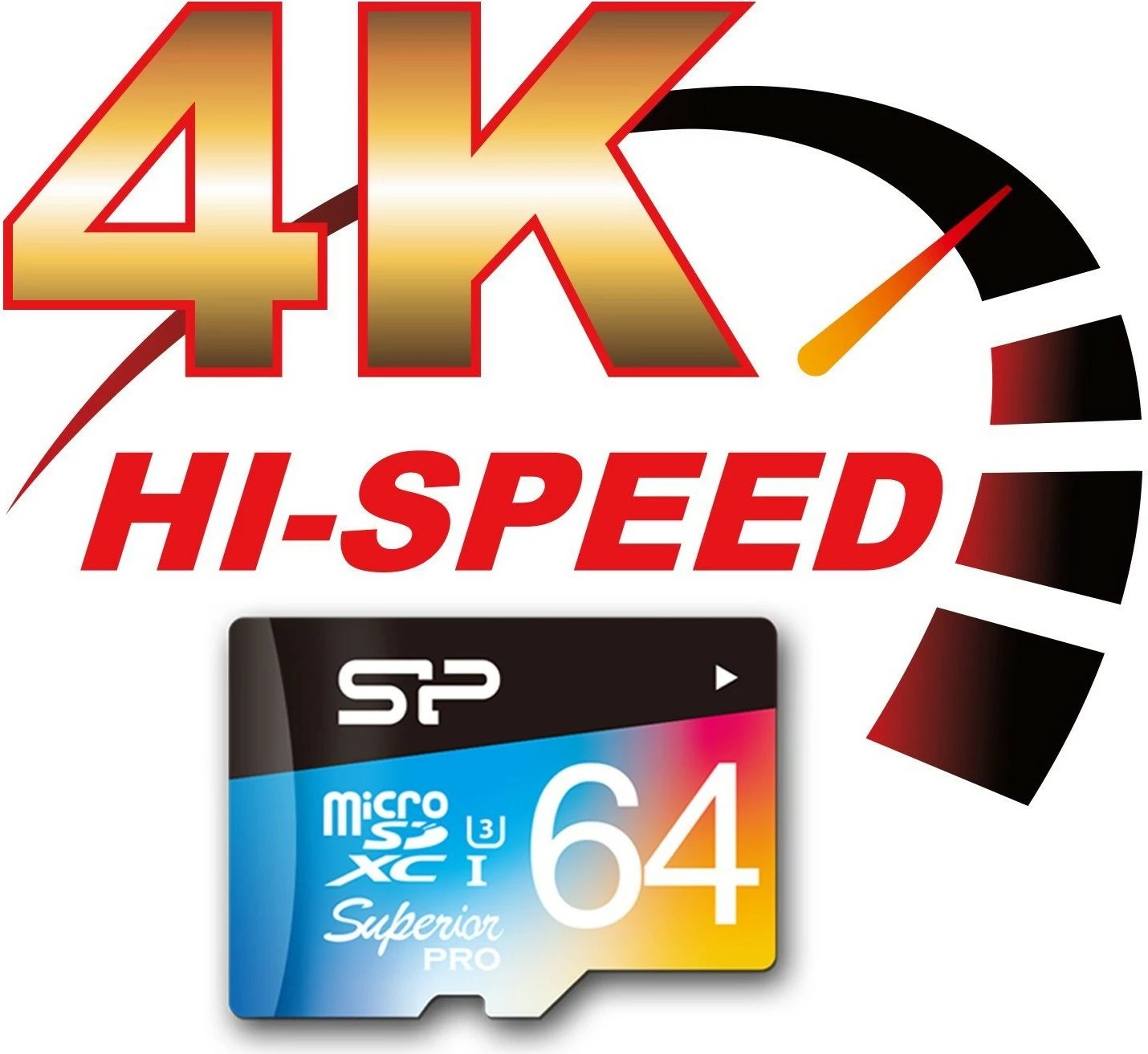 MicroSDXC kartelë Silicon Power Superior Pro 64GB, Class 10, UHS-III, shumëngjyrëshe