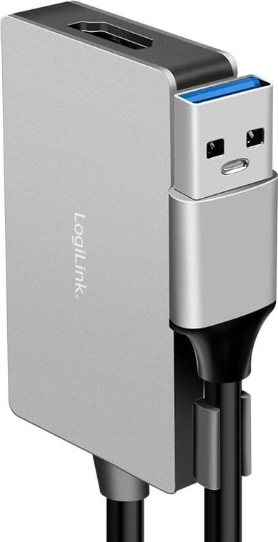 Adapter USB 3.0 në HDMI LogiLink UA0233A, Gri