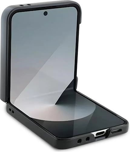 Mbështjellës Karl Lagerfeld Saffiano Monogram Head Pin për Samsung Galaxy Z Flip 6, i zi
