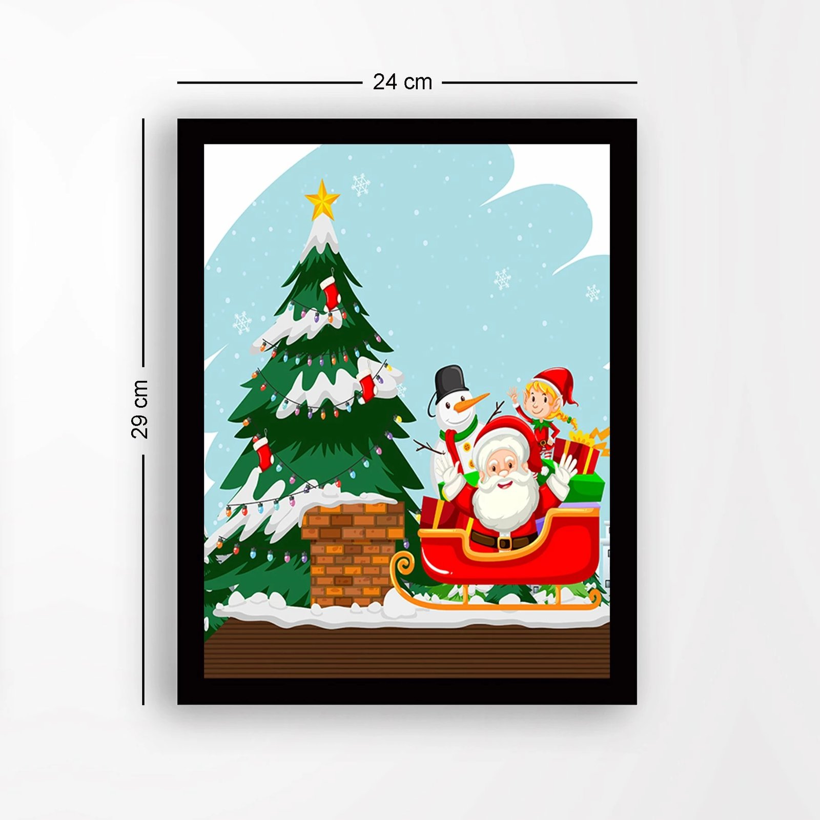 Pikturë dekorative me kornizë, MDF, shumëngjyrëshe, Wallity, SC40670